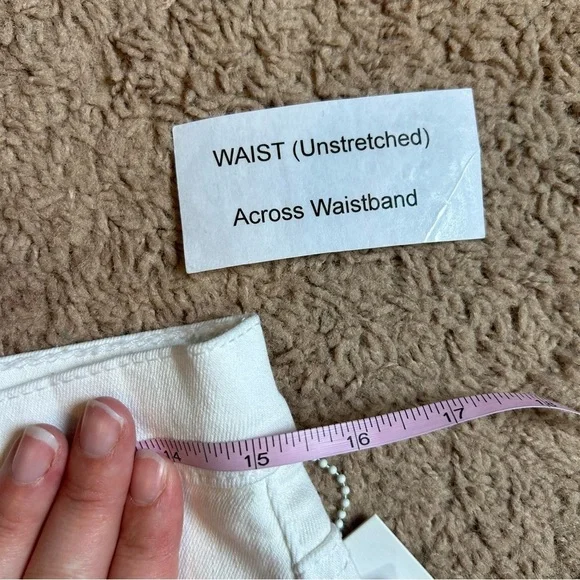 NWT Hudson | Midrise Nico Distressed Super Skinny White Jeans Women’s Size 29 - Picture 14 of 17